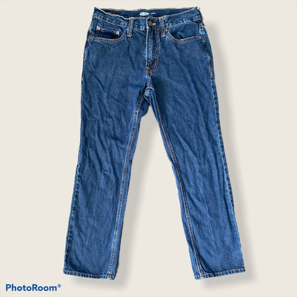 Old Navy - Straight Fit Dark Wash Jeans